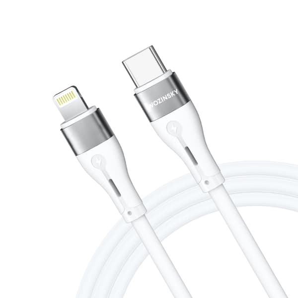 iPhone USB-C - Lightning-kaapeli PD 27W 1m valkoinen