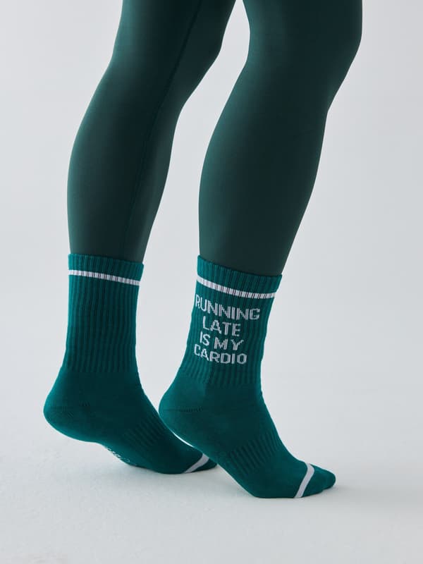 Sportsockor - Att springa sent är min kondition 39-42