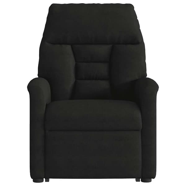 vidaXL massagestol med løftefunktion, sort, mikrofiber