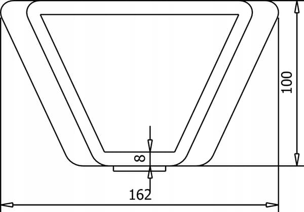 Møbelben til sovesofa sort MAT loft H100 holdbar SL037
