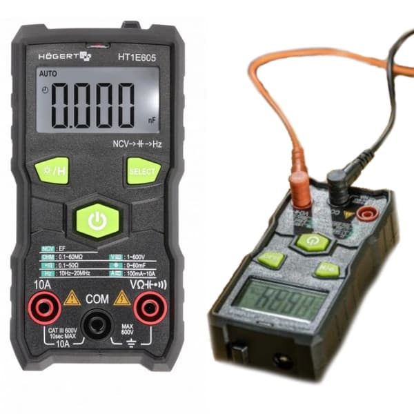 Digitalt multimeter Universal spændings- og strømmåling FULD-SMART