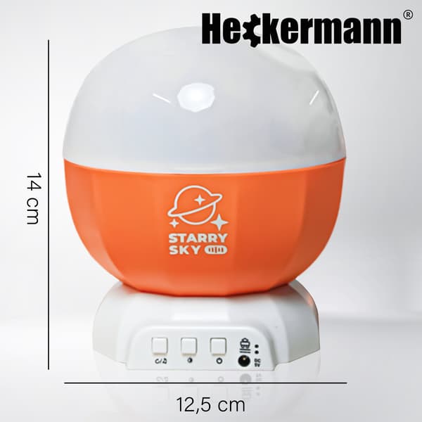 Heckermann 168K-W Orange LED-stjärnprojektor