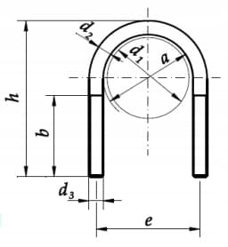 U-bultsschackel 120/M16 DIN3570A galvaniserad