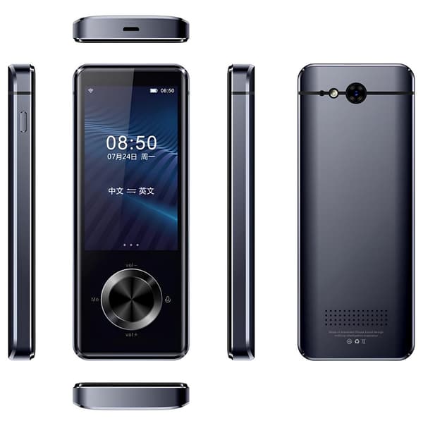 Smart Translator M9 Bærbar Oversætter, 107 Sprog, Wi-Fi, Bluetooth