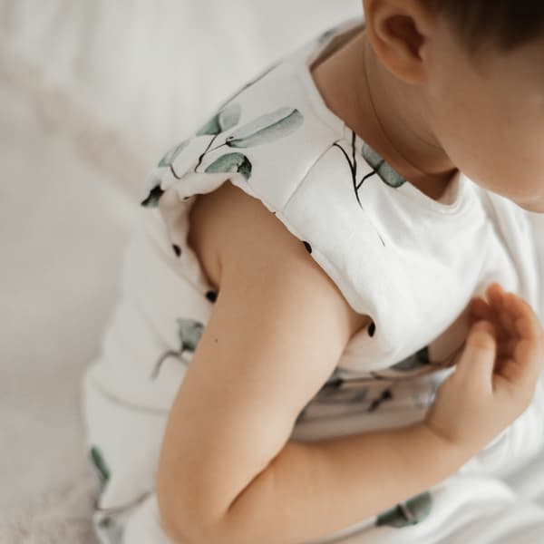 Sovsäck med ben S (1-2 år) Grå