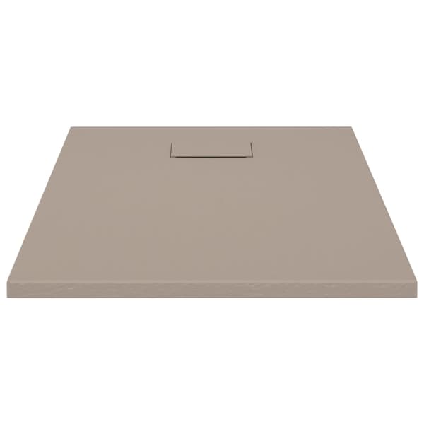 vidaXL Duschkar, SMC, Brun, 90 x 70 cm