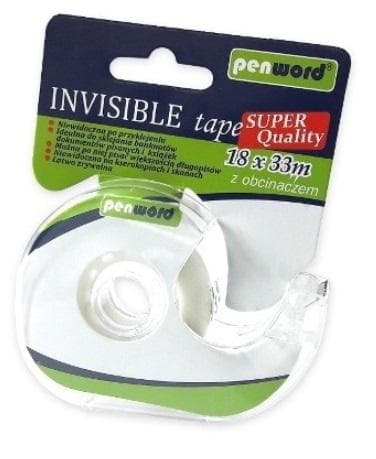 Usynlig tape 18 mm x 33 m