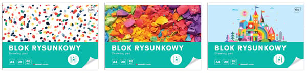 Tegneblok. A4 20 80g.