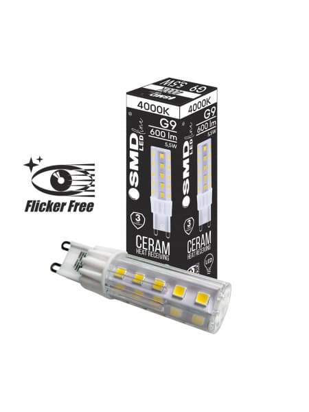G9 LED-lamppu ZAR4403SLL 5,5 W, 4000 K, välkkymätön