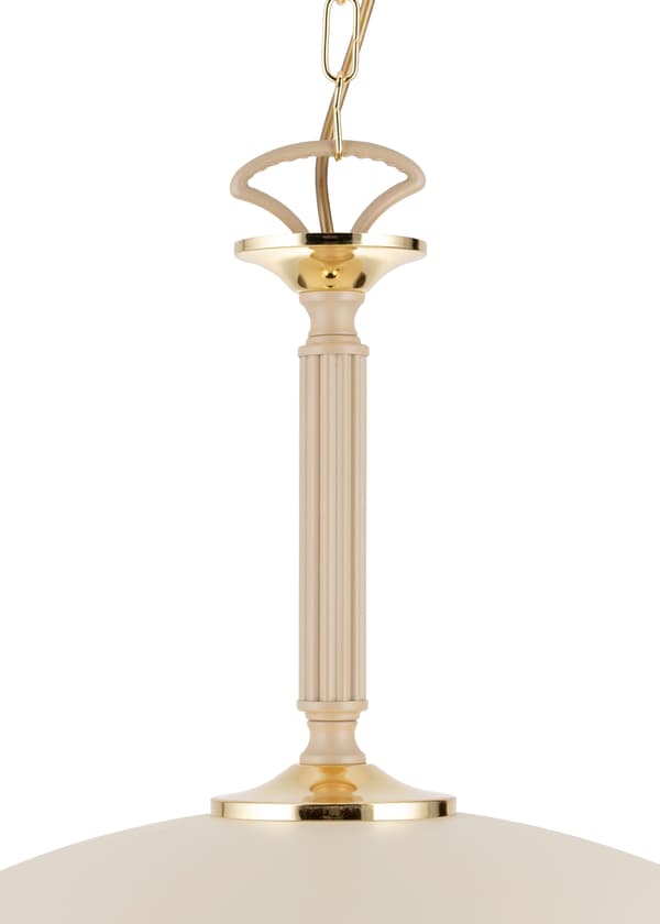 Luna Beige glaspendel 1xE27 47
