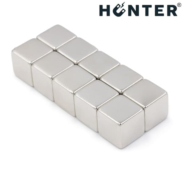 NEODYMMAGNET 10x10x10 mm STRONG Platta, Rektangulär, HUNTER