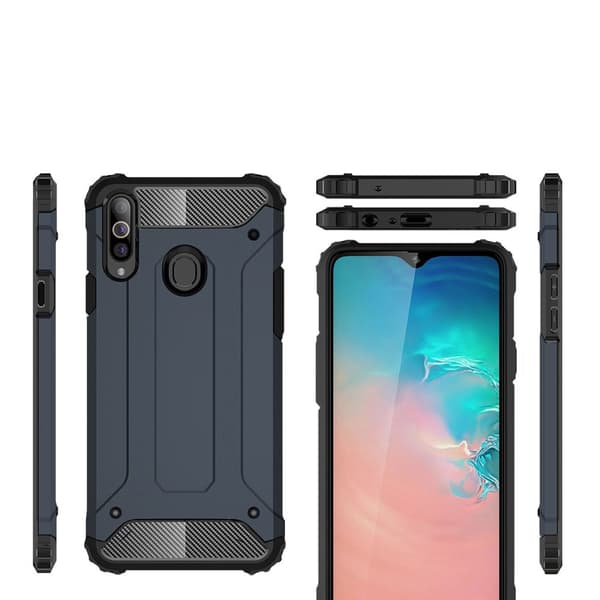 TECH ARMOR cover til Samsung Galaxy A20S, Mørkeblå