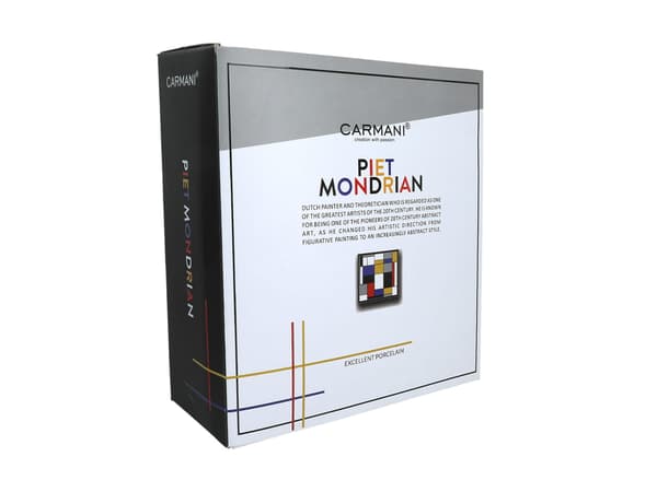 Carmani, 370ml mugg - piet mondrain/Komposition A