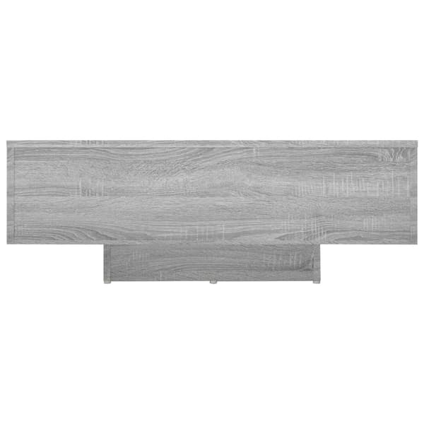 vidaXL Soffbord, Grå Sonoma Ek, 85x55x31 cm