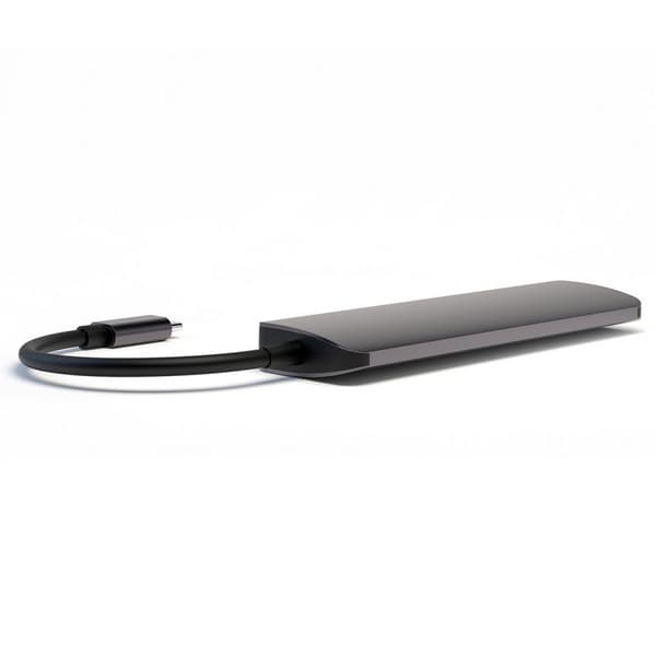 4smarts HUB 6in1 DeX-toiminto 2xUSB-A 3.0/USB-C/HDMI/SD/MicroSD harmaa 468782