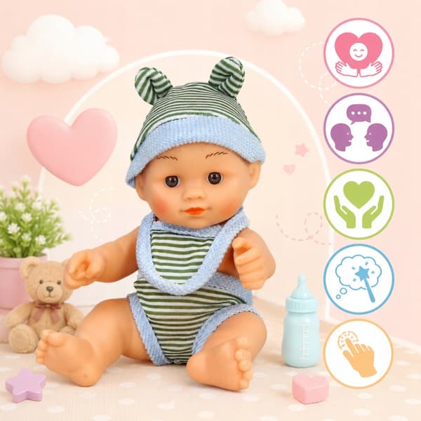 Mini docka liten baby docka baby present flicka leksak