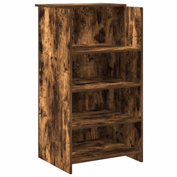 vidaXL receptionsdisk røget eg 55x50x103,5 cm limet træ