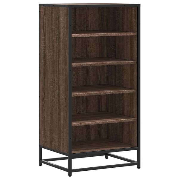vidaXL skoskab brunt egetræ 48x38x97,5 cm