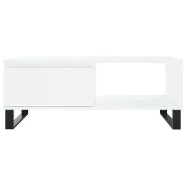 vidaXL Soffbord, Vitt, 90x60x35 cm, Träbaserat material