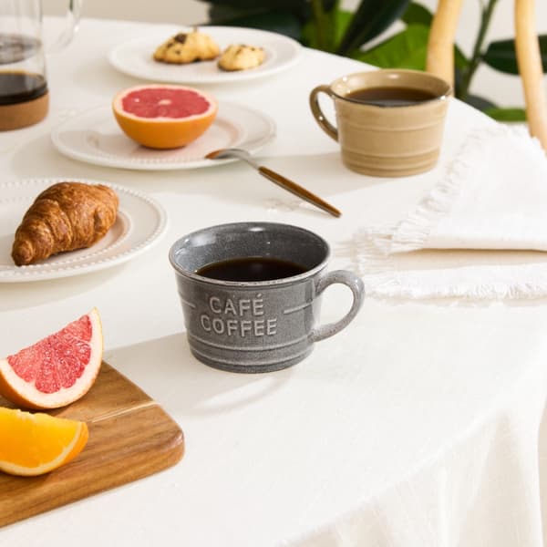 Kaffekop til morgenmad 260 ml grå