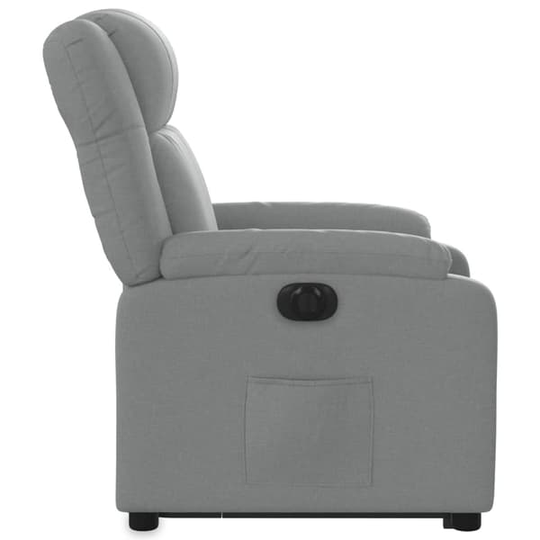 vidaXL Elektrisk lyftande massagefåtölj ljusgrå