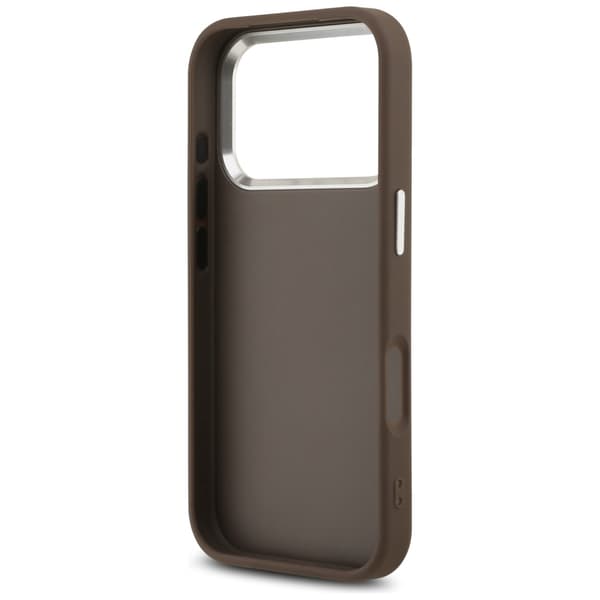 Guess 4G Big 4G Classic Logo Cover til iPhone 17 Pro Brun Sølv