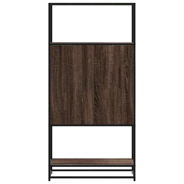 vidaXL højskab brunt egetræ 68x35x139 cm