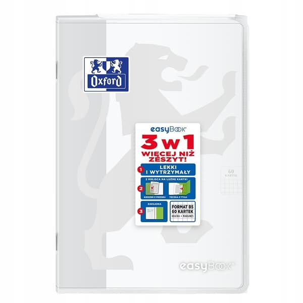 NOTEBOG B5/60K OXF EASYBOOK K5X5M MIX A'8