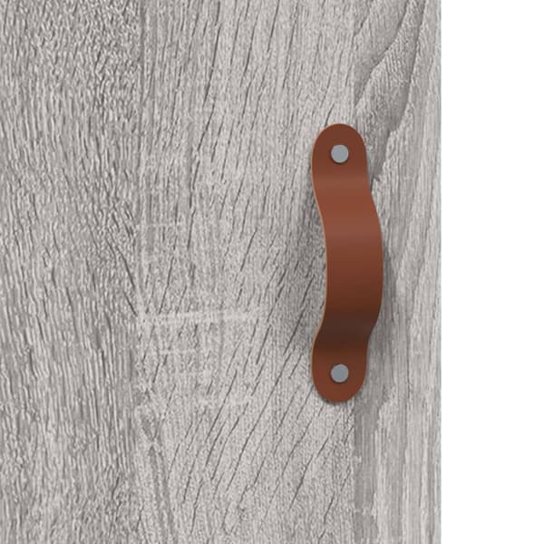 vidaXL kommode, grå Sonoma-eg, 100x36x60 cm, træbaseret materiale