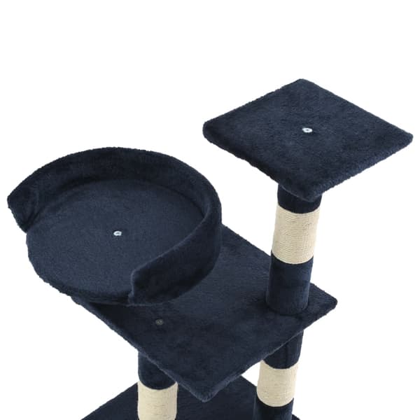 vidaXL kradsetræ til katte med sisalstolper 65 cm blå