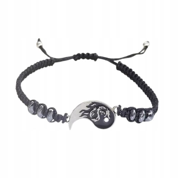 Set med två YIN & YANG-ARMBAND för vänner