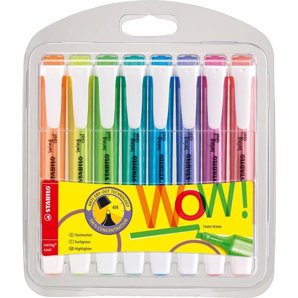 SWING COOL overstregningstusch etui 8 stk. 7308