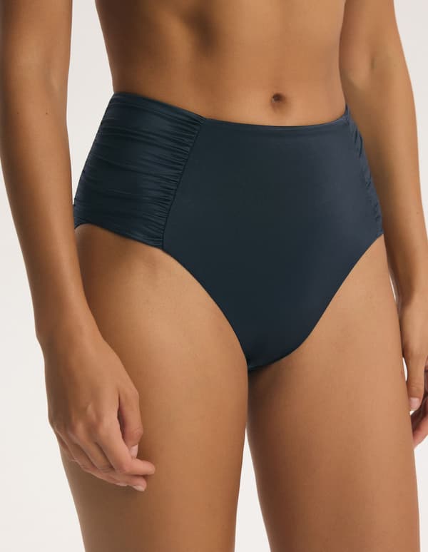 ANTIBES Esotiq bikinitrosa med hög midja | Marinblå XL