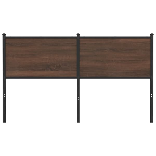 vidaXL sengegavl i brunt egetræ 140 cm