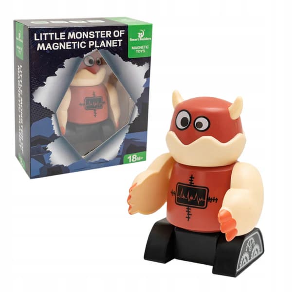 Magnetisk monsterrobotfigur til børn fra 18 måneder og opefter - pædagogisk legetøj