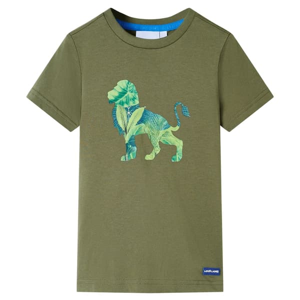 Lasten T-paita, khaki, 104