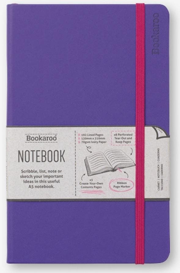 Bookaroo Notebook Journal A5 - Lilla