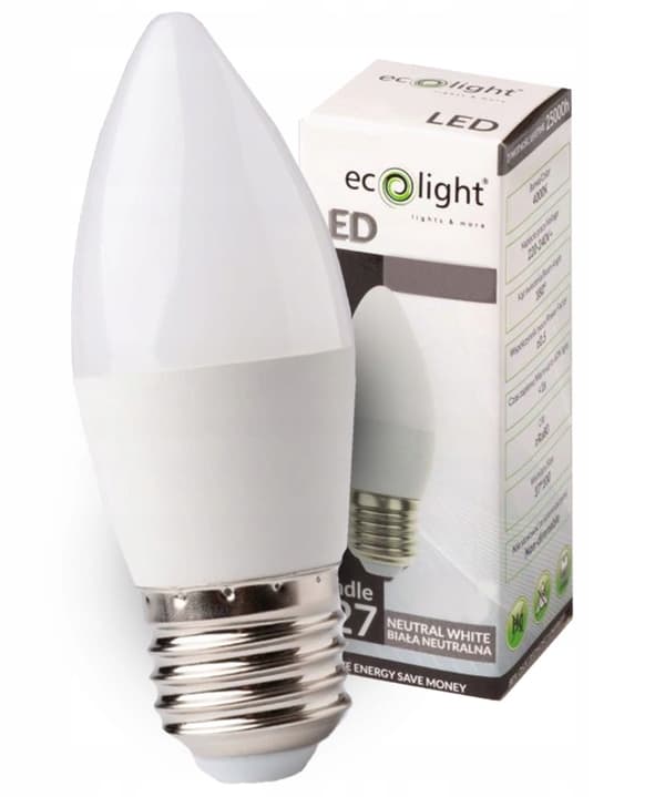 LED-kertepære 7W stor E27 gevind neutral hvid 4000K