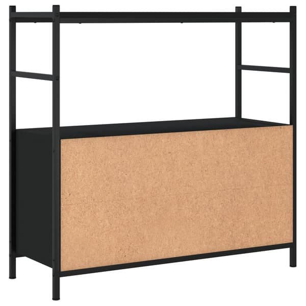 vidaXL bogreol, sort, 80x30x78,5 cm