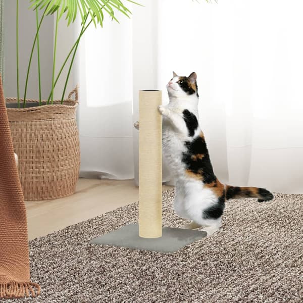 vidaXL kradsetræ til katte lysegrå 22x22x45 cm