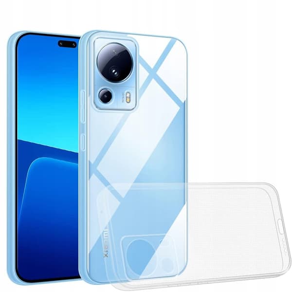 SLIM ETUI til XIAOMI 13 LITE TRANSPARENT BAGETUI + GLAS