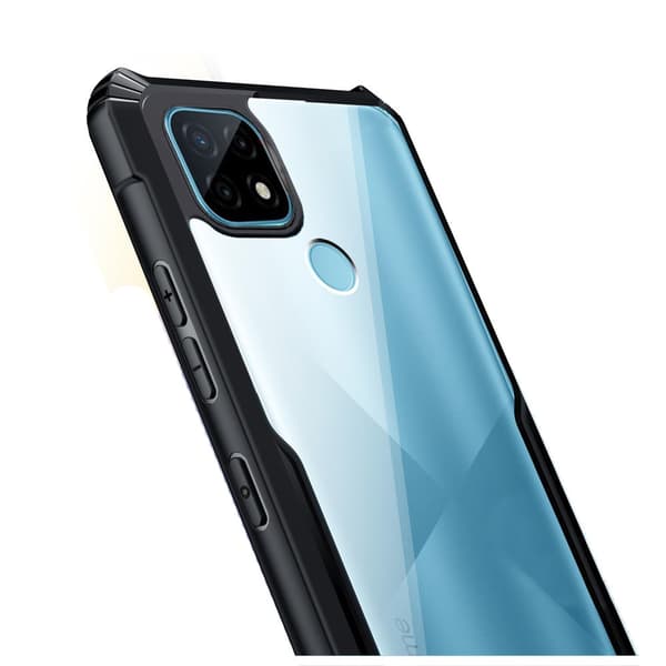 Etui til Realme C21, AntiDrop Hybrid, Sort