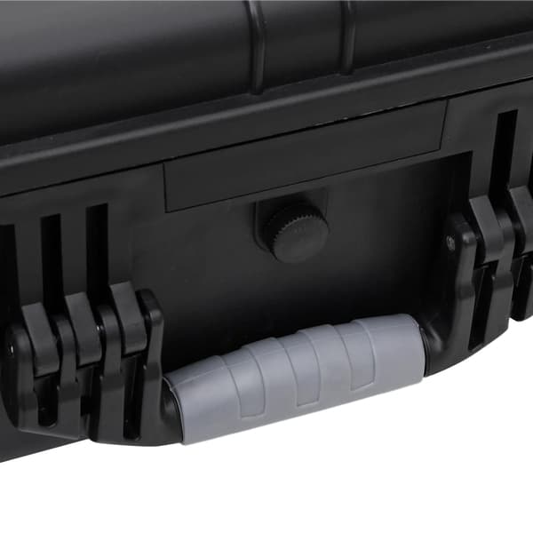 vidaXL flightcase, sort, 63x50x23 cm, PP