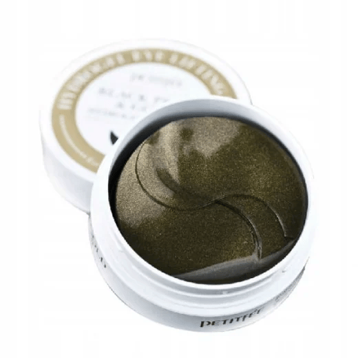 Petitfee Hydrogel Øjenplaster Sort Perle & Guld - 60 stk.