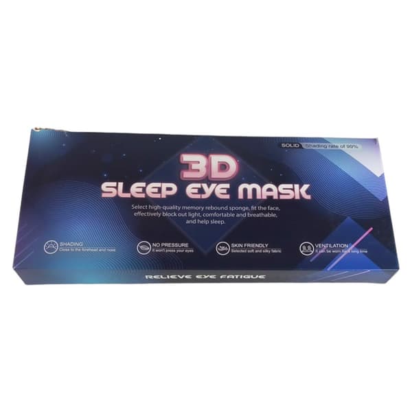 3D-resemask för sovande ögon