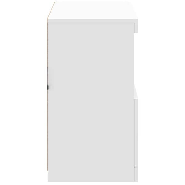 vidaXL LED-lysskab hvid 81x37x67 cm