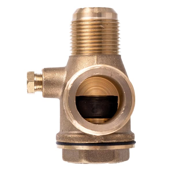 KONTRAVENTIL TIL KOMPRESSOR 2,5 cm x 1,8 cm gevind messing PRO