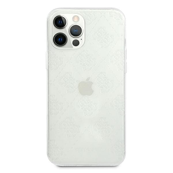 Guess 4G 3D Pattern Collection-skal till iPhone 12 Pro Max, transparent