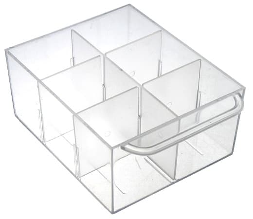 Modulær organizer - sæt med 20 transparente skuffer