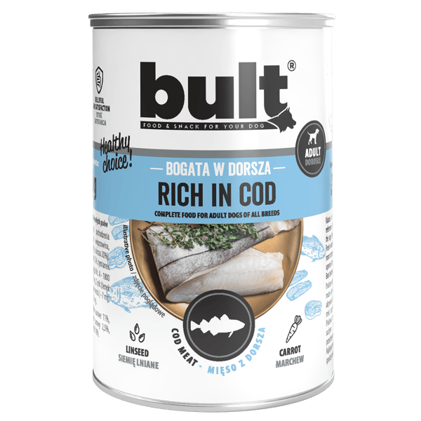 HUNDFODER - VÅTFODER MED BLANDNING AV SMAKER PREMIUM BURK 12x400g | BULT